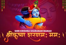 Shree Krishna Sharnam Mamah Lyrics in Gujarati and English