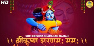 Shree Krishna Sharnam Mamah Lyrics in Gujarati and English